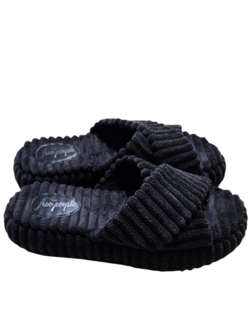 FREE PEOPLE Two Days In Ibiza Black Terry Slide Sandal Sz 9